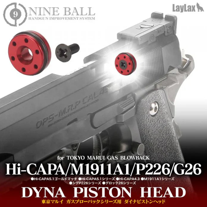 LayLax Nineball - GBB Upgrade Dyna Piston Head for HI-Capa