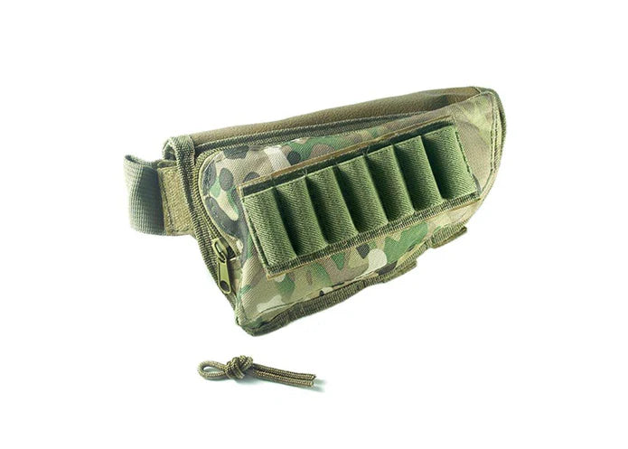 Modify Airsoft :  Rifle Stock Ammo Pouch with Cheek Leather