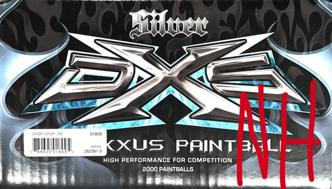 8) Draxxus DXS ( SILVER ) 68Cal Paintballs - 2000ct Case -NH