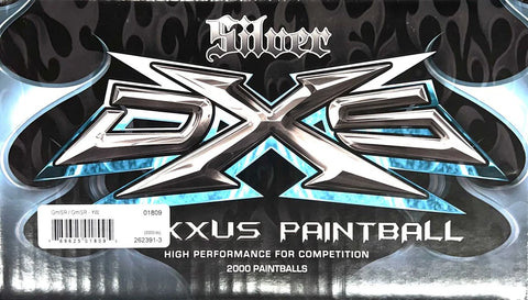 8) Draxxus DXS ( SILVER ) 68Cal Paintballs - 2000ct Case