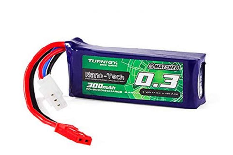 TURNIGY Nano-Tech - 7.4v 300mAh HPA JST Battery