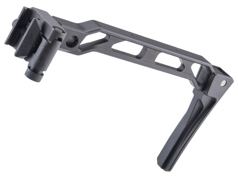 5KU Skeletonized Folding Stock for Picatinny Rail Mounts (Model: Arced Frame / Folding Buttplate)