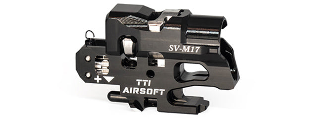 TTI Airsoft -  Infinity CNC Aluminum One Piece TDC Hop Up Chamber For SIG AIR / VFC P320 M17 M18 X Carry GBBP Series - (Black)