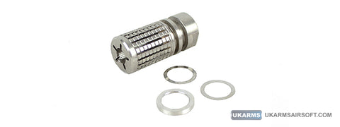 Atlas Custom Works Stainless Steel SR15 Muzzle Brake (Color: Silver)