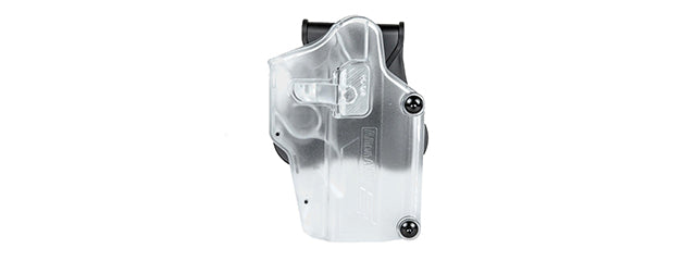 Amomax Q.R. Universal Polymer Paddle Holster (Clear) Transparent