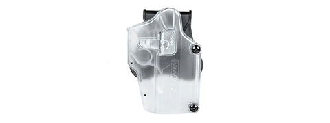 Amomax Q.R. Universal Polymer Paddle Holster (Clear) Transparent