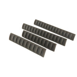 Amarok Rubber MLOK Rail Cover Set - 2 Short/2 Long