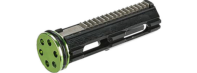 BOLT Airsoft CNC Performance Aluminum Ported Piston w/ Full Steel Teeth (Model: With Pistol Head)