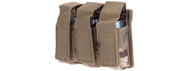 CA-382C TRIPLE MOLLE M203 GRENADE POUCH [1000D NYLON] (CAMO)