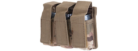 CA-382C TRIPLE MOLLE M203 GRENADE POUCH [1000D NYLON] (CAMO)