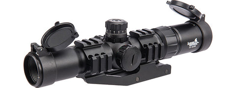 LT - Illuminated MIL Dot Rifle Scope 1.5 -4x [Red/Green Dot]