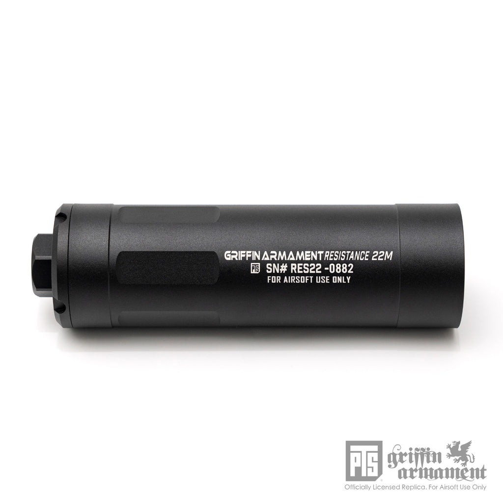 PTS Griffin Armament - Resistance22 Mock Airsoft Suppressor (14mm CCW direct thread mount)