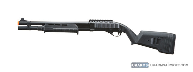Golden Eagle Airsoft M870 MP M-LOK Style 3/6-Shot Pump Action Gas Shotgun - Tan with Shell Holder