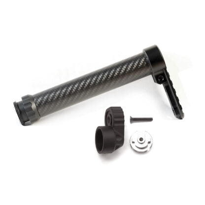 Wolverine Airsoft - Heretic Labs Carbon Fiber Stock - Carbon Fiber Stock + 1" Drop Stock