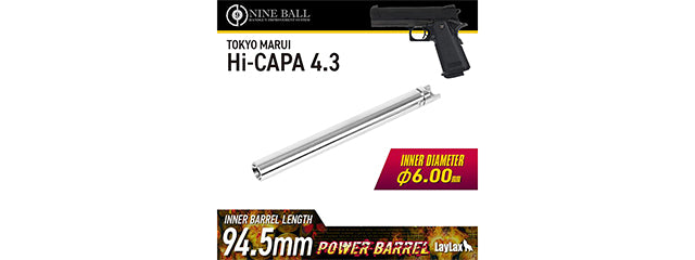 LayLax NineBall -  Tokyo Marui Hi-CAPA 4.3 Power Barrel 94.5mm