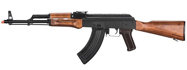 LCT -  AKM Steel Airsoft AEG Rifle w/ Full Stock (Color: Black & Wood)