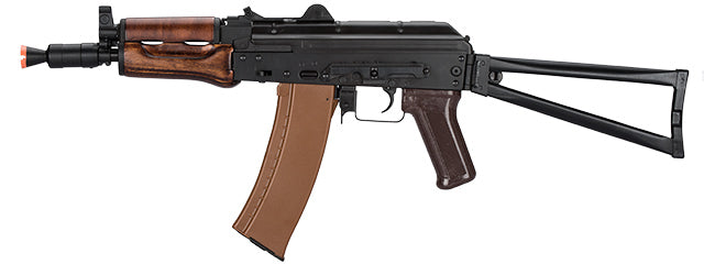 LCT - AKS74U ASSAULT RIFLE AEG W/ WOOD FOREGRIP (BLK)