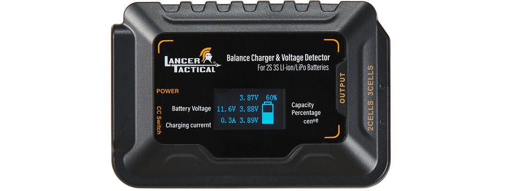 Lancer Tactical  - Li-Po Smart Pro Compact Balance Battery Charger - (Black)