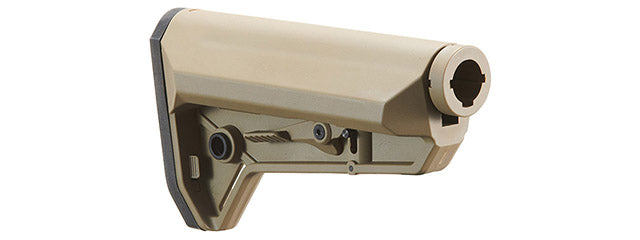 LT Adjustable NSR AEG Rifle Stock With Buffer Tube - (Tan)