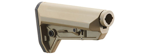 LT Adjustable NSR AEG Rifle Stock With Buffer Tube - (Tan)