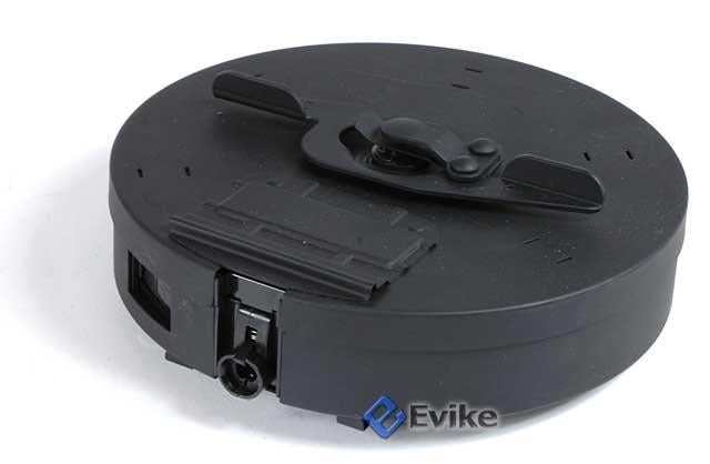Cybergun - 450 rd Hi-Cap Drum Magazine for Tokyo Marui Compatible Thompson Series Airsoft AEG