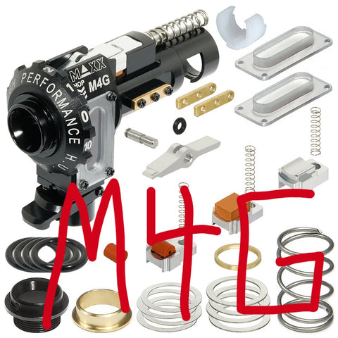 MAXX - CNC Aluminum  AEG Hopup Chamber M4G ( GBB INNER BARREL) For Standard AEG M4