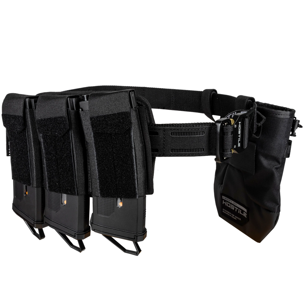 HK ARMY : Quick Click Molle Belt - Black (Fits up to 42” Waist)