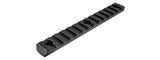 RANGER ARMORY ALUMINUM PICATINNY RAIL SECTION FOR M-LOK (BLACK)
