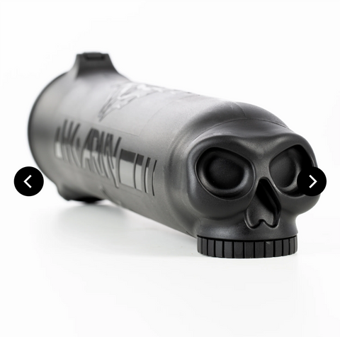 HK ARMY - SKULL PAINTBALL POD - HIGH CAPACITY 150 ROUND - BLACK/BLACK