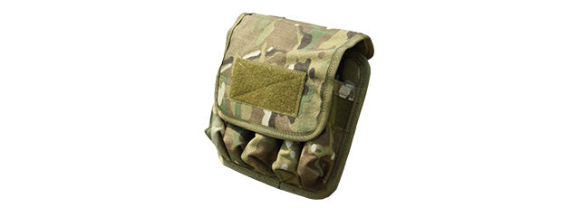 AMA (T0991-M)  5 IN 1 AIRSOFT MOLLE MAGAZINE POUCH - Camo / MultiCam