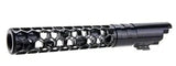 Dr. Black - CNC Aluminum Outer Barrel For TM Hi-CAPA 5.1 GBB Pistols - (Black)