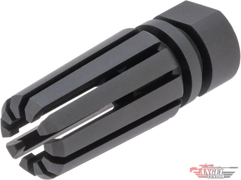 Angel Custom : CNC Aluminum "Falcon" Airsoft Flashhider (Type: Negative / 14mm-)