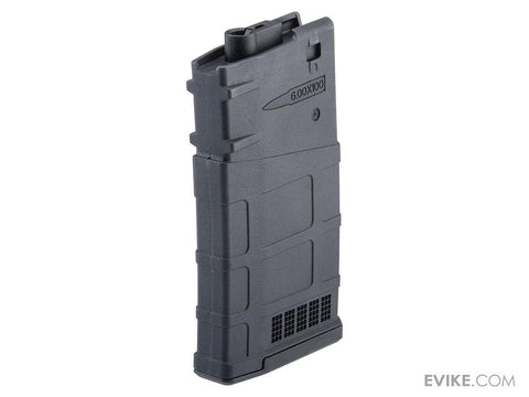 Ares : SR-25 / AR308 Series Airsoft AEG Rifles 130rd Polymer Mid-Cap Magazine Color: Black / Single)