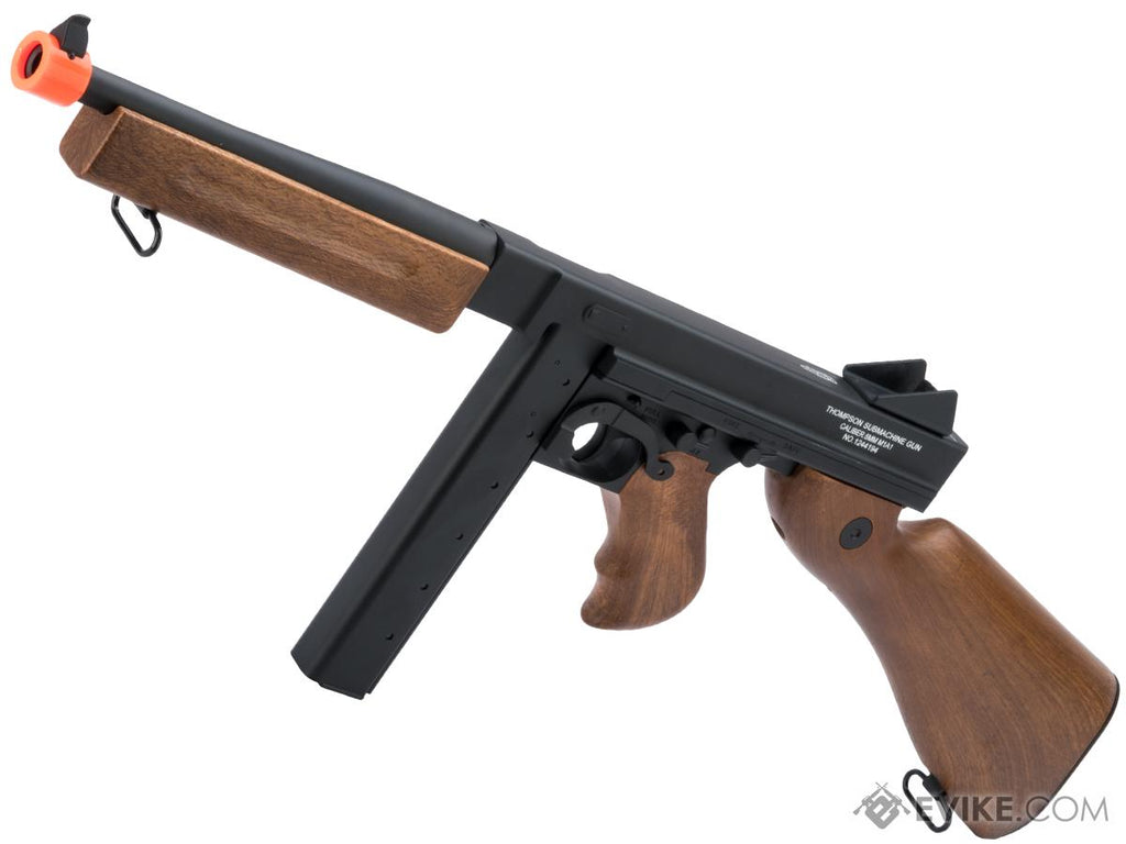 Cybergun - Auto Ordnance Licensed Thompson M1A1 Airsoft AEG Rifle w/ Metal Receiver