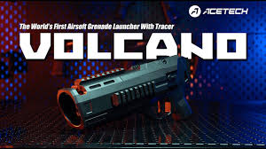 ACETECH "VOLCANO" 40mm Airsoft Grenade Launcher w/ Built-In Rechargeable Tracer Unit