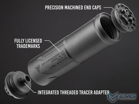 EMG x CGS Group Licensed Helios DT Airsoft Silencer (Model: No Tracer Unit)