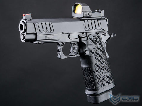 EMG Helios Staccato Licensed P 2011 Gas Blowback Airsoft Pistol (Model: VIP Grip / Standard / Green Gas / Gun Only)