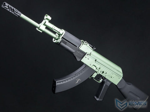 EMG Licensed Rifle Dynamics Limited Edition "Retro" AK-47 Airsoft AEG Rifle by CYMA (Color: Metallic Sage)