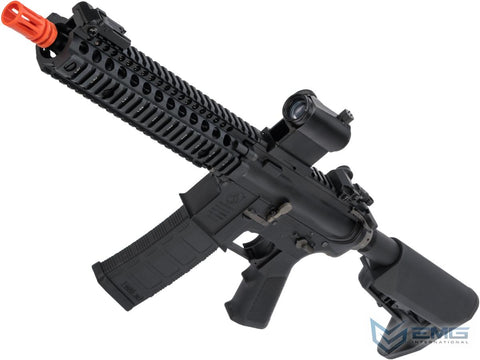 EMG Custom Built Colt Licensed M4 SOPMOD Block 2 Airsoft AEG Rifle with Daniel Defense Rail System (Model: 9.5" MK18 - 350 FPS / Black)