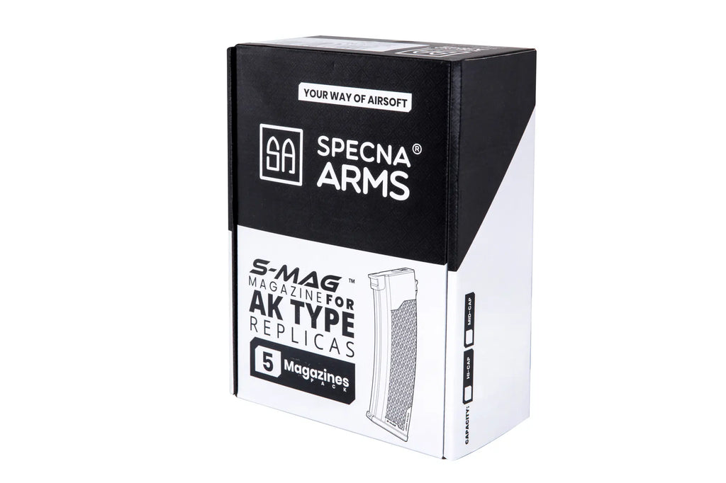 Specna Arms - (SPE-05-036114) Set of 5 Mid-Cap S-Mag magazines for J-series 175 pellets Plum