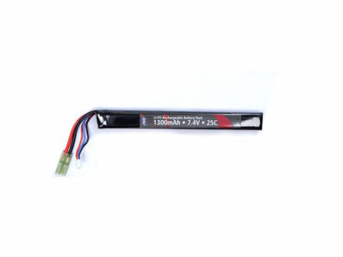 ASG - Airsoft Battery, 7,4V 1300 mAh, LI-PO, single stick