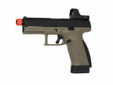 ASG - CZ P-10C CO2 Airsoft Pistol, Optic Ready, Outer Threaded Barrel