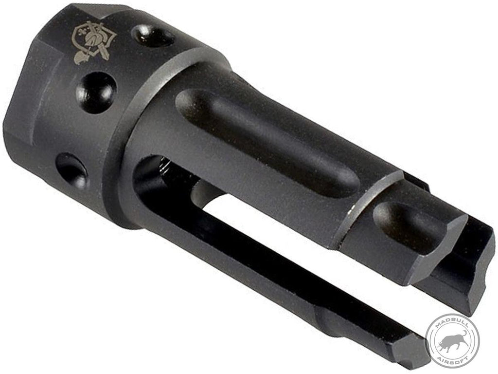 Madbull x Knights Armament QDC 3-Prong Flash Hider for QDC Barrel Extension (Type: 14mm- / Negative / CCW)