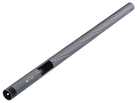 Maple Leaf Twist Fluting Outer Barrel for Tokyo Marui VSR-10 Series Airsoft Sniper Rifles (Length: 470mm)