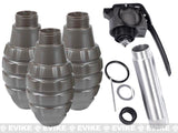 APS Thunder B Airsoft CO2 Simulation Grenade Set of 3 w/Core