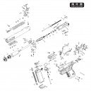 We Tech OEM Replacement Parts for Galaxy Select-Fire GBB Pistols