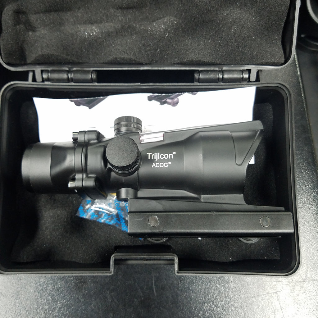 High Powered Airsoft ACOG 4x32 w/ fiber optic sight