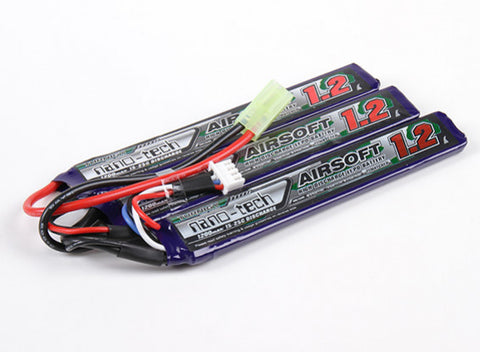 Turnigy nano-tech 11.1v  1200mah 3S 15~25C Lipo AIRSOFT Pack