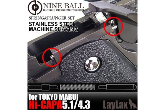LayLax NINE BALL Hi-CAPA 5.1 Spring Plunger Set