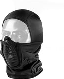 Shadowfighter ( Warrior ) Hood - CLOTH BALACLAVA w/ MESH FONT BB SHIELD